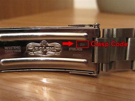 codice identificativo rolex daytona|rolex clasp code lookup.